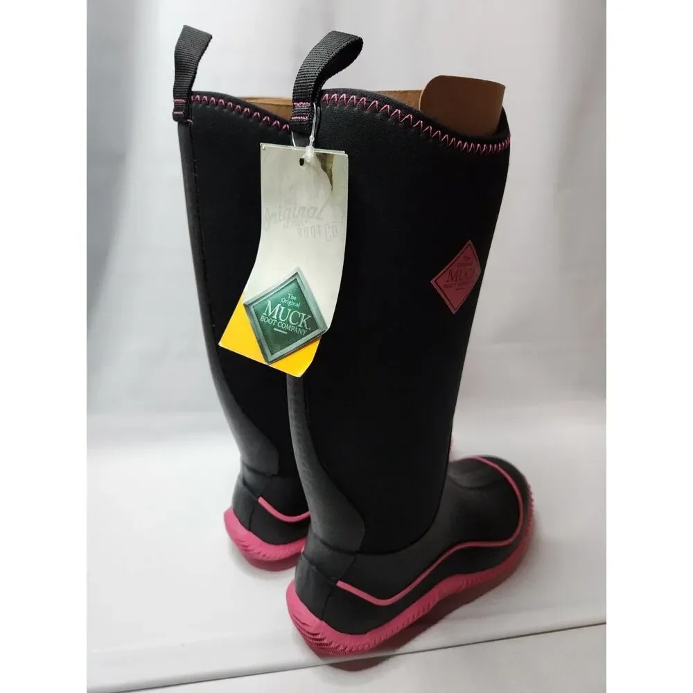 Muck Boot Company Women’s Hale Sporty Boots Size 9 Black Hot Pink